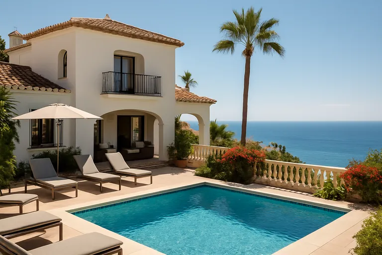 Ervaar andalusische charme in een luxe villa met zeezicht in nerja