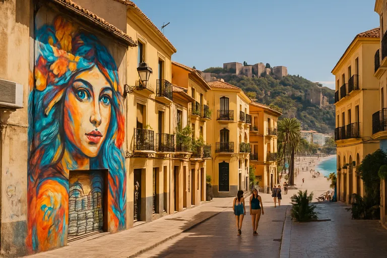 Málaga verrast met sfeervolle wijken, tapas, strand en street art