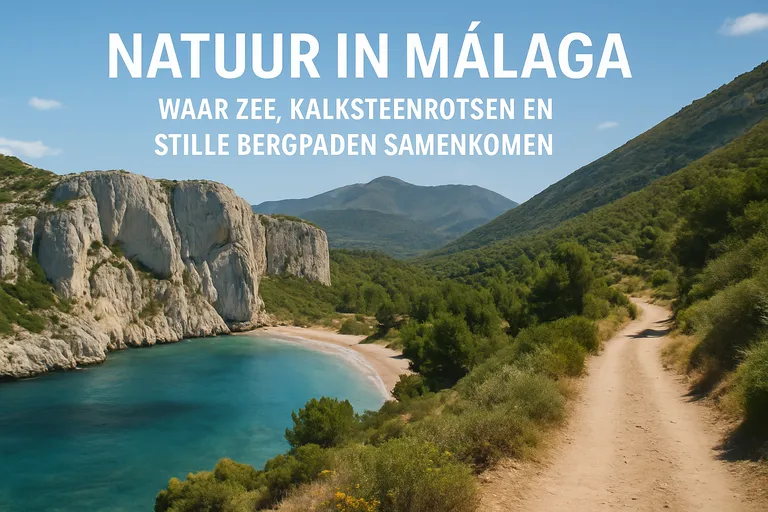 Natuur in málaga waar zee, kalksteenrotsen en stille bergpaden samenkomen