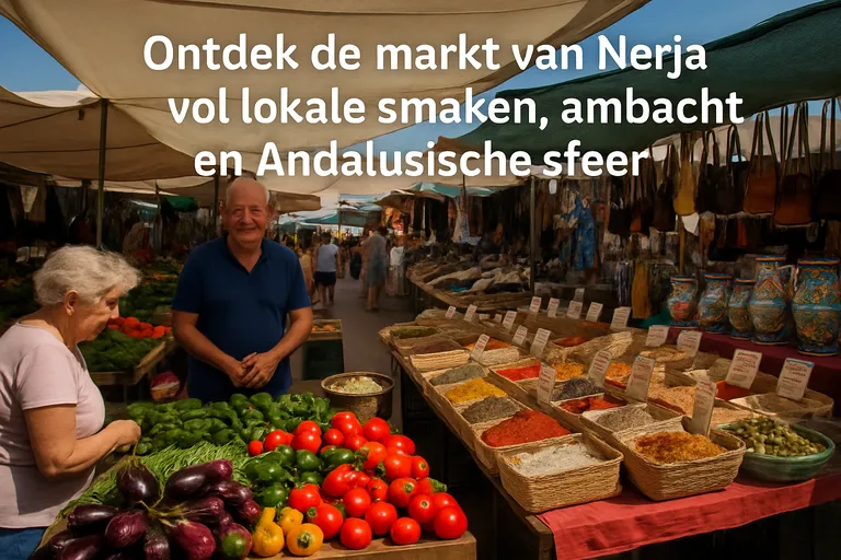 Ontdek de markt van nerja vol lokale smaken, ambacht en andalusische sfeer