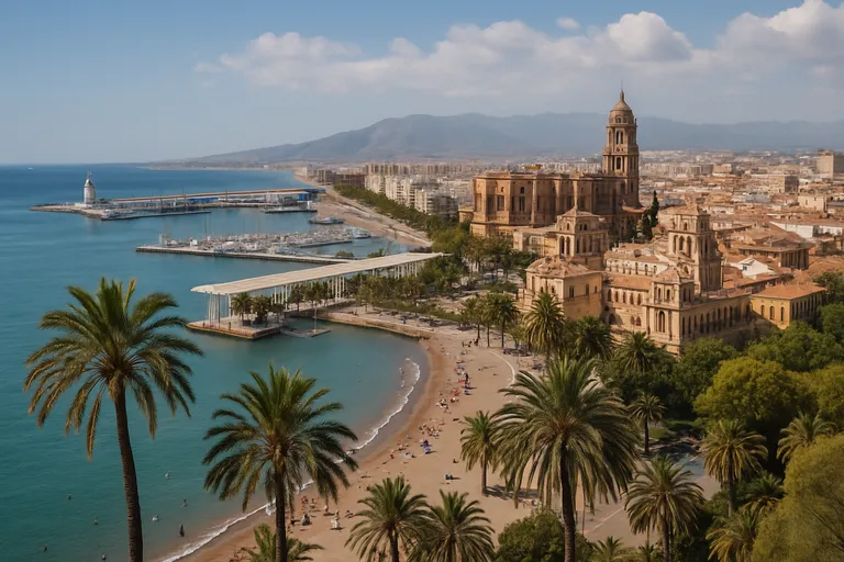 Ontdek málaga live via webcams: van strandleven tot historische pleinen