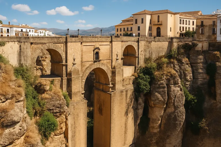 Puente nuevo in ronda, de iconische brug boven de tajo-kloof die geschiedenis en panorama's verbindt