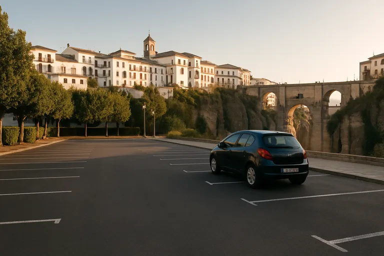 Slim parkeren in ronda zonder stress bij centrum en puente nuevo