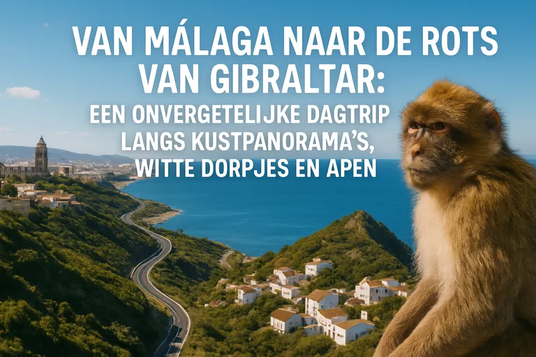 Van málaga naar de rots van Gibraltar: een onvergetelijke dagtrip langs kustpanorama's, witte dorpjes en apen