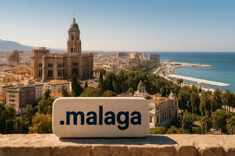 Versterk je lokale merk en vindbaarheid met het stadsdomein van malaga