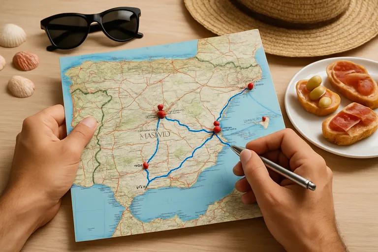 Voorbeeldroutes voor 8 dagen Spanje