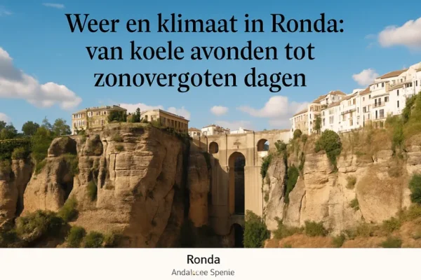 Weer en klimaat in ronda: van koele avonden tot zonovergoten dagen